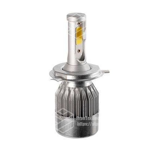 Лампа світлодіодна ЛІД (к-кт 2 шт) 12/24V, 36W, 3800Lm + вентилятор (авіація. Алюмін.) | VTR