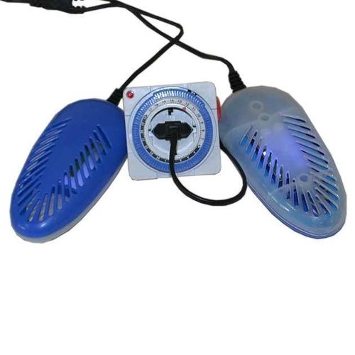 Электросушилка для обуви SHINE ЕСВ - 12/220К с таймером ультрафиолетовая антибактериальная синяя