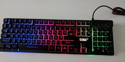 Клавіатура з підсвічуванням USB дротова UKC ZYG 800