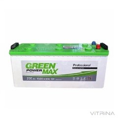 Аккумулятор Green Power Max 230 А.З.Е. со стандартными клеммами | R, EN1500 (Европа)