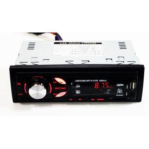 Автомагнітола MVH 4007U магнітола ISO USB MP3 FM, червоний