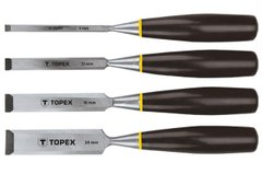 Набір стамесок Topex - 4 шт. (6, 12, 18, 24 мм) | 09A310