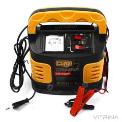 Зарядное устройство для авто 12В (6В), 12А (стрелочный индикатор) | СИЛА 900206