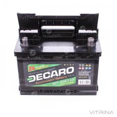 Аккумулятор DECARO 60Ah-12v (242x175x175) со стандартными клеммами | R, EN600 (Европа)