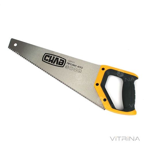 Ножівка по дереву 400 мм з пластикової 2-х компонентної рукояткою | СИЛА 320503