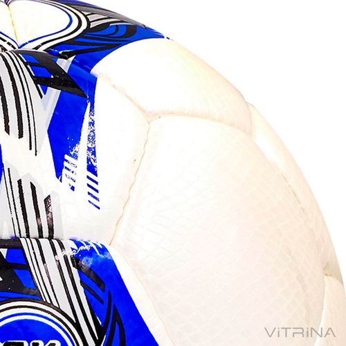 Футбольний м'яч №5 Cord Shine Penalty PEN-1-CS (5 шарів, зшитий вручну, білий-синій)