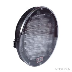 Светодиодная фара LED (ЛЕД) круглая 96W (32 диода) 222 мм х 222 мм х 72 мм | VTR