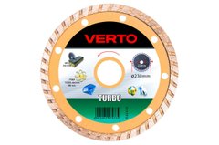 Алмазний диск 230 мм турбо Verto | 61H3P9