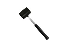 Киянка Intertool - 340 г х 55 мм, чорна, ручка метал | HT-0229