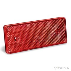 Катафот дорожній (червоний) 100x40x7,3 | КД1-2 (VTR)