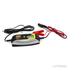 Зарядное устройство для авто 12В (6В), 4А (цифровой импульсный индикатор) | СИЛА 900208