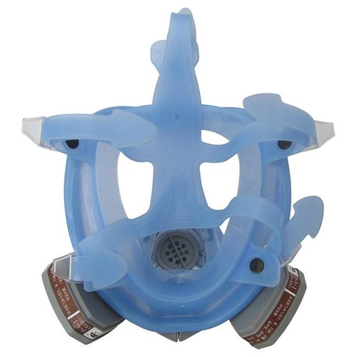 Респиратор-маска - Химик-3 с двумя фильтрами химическими угольными под байонет, силиконовая оправа | VTR (Украина) DR-0027