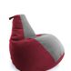 Крісло мішок груша Червоно-сірий, XL 85х105, Мікророгожка з внутрішнім чохлом