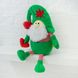 Мягкая игрушка Kidsqo гномик Санта с сердцем 32см зелёно-красный (625)