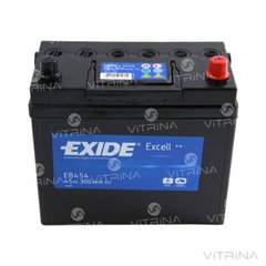 Акумулятор EXIDE EXCELL 45Ah-12v EB454 (234х127х220) | R, EN330 (Європа)