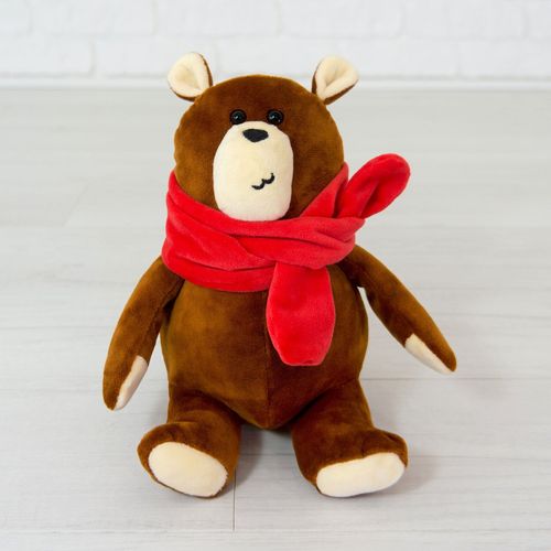 Мягкая игрушка Kidsqo медведь Джой 20см коричневый (626)