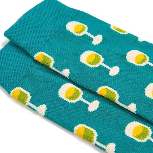 Модні шкарпетки жіночі Dodo Socks white 150ml 39-41 Бірюзовий