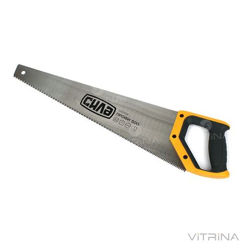 Ножівка по дереву 500 мм з пластикової 2-х компонентної рукояткою | СИЛА 320505