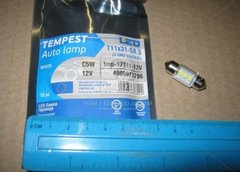 Лампа светодиодная LED софитная C5W 12V T11x31-S8.5 (3 SMD size3528) WHITE | TEMPEST