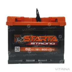 Аккумулятор Starta Strong 62 А.З.Е. Japan с круглыми клеммами | R, EN600 (Европа)