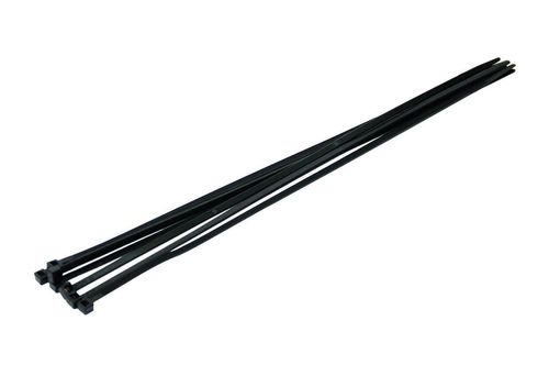 Хомут пластиковий Mastertool - 3,6 х 200 мм, чорний (100 шт.) | 20-1848