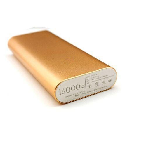 Аккумулятор портативное зарядное устройство Power Bank 16000 Gold