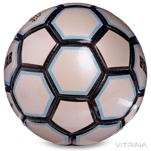 Футбольний м'яч №5 Crystal Ballonstar FB-2366 (5 шарів, зшитий вручну, білий-чорний)