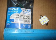 Лампа светодиодная LED софитная C5W 24V T11x36-S8.5 (6 SMD size5050) | TEMPEST