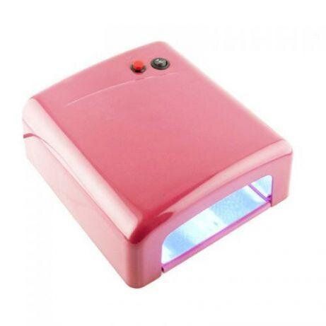 УФ лампа для маникюра и педикюра 36Вт таймер 120сек ZM818 розовая
