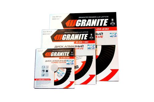 Алмазний диск 125 мм турбоволна Granite | 9-04-125