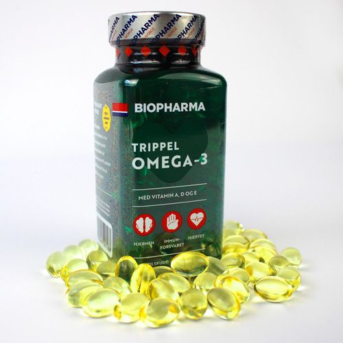 Риб'ячий жир Потрійна Омега 3 (Норвегія) 144 капсули, преміум клас | Biopharma Trippel Omega-3