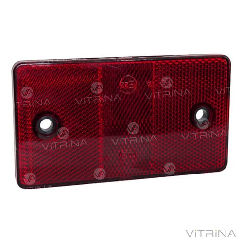 Катафот дорожный (красный) 124x69x7,5 | КД1-5А (VTR)