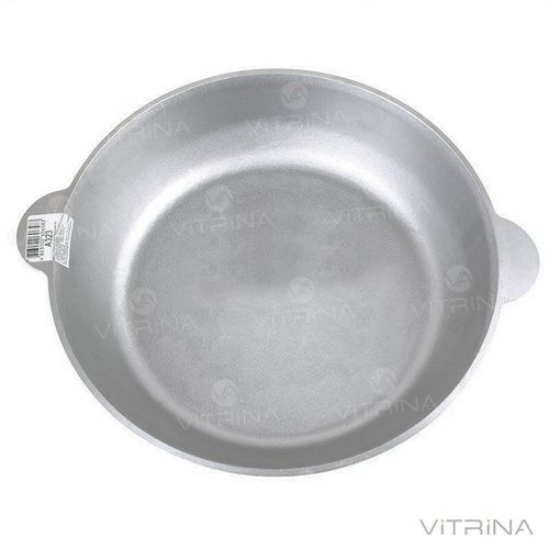 Сковорода алюминиевая 30 см Биол с ровным дном и крышкой | А304