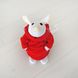 Мягкая игрушка Kidsqo Мышонок Скиппи 15cм белый с красным (176)