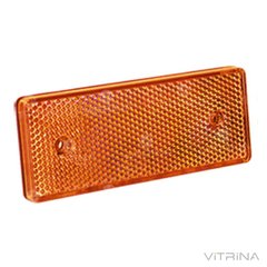 Катафот дорожный (оранжевый) 124x69x7,5 | КД1-6А (VTR)