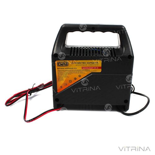 Зарядное устройство для авто 12В (6В), 6А (светодиодный индикатор) | СИЛА 900202