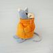Мягкая игрушка Kidsqo Мышонок Сниффи 15cм серый с оранжевым (175)