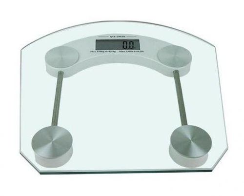 Электронные напольные весы Digital 150 кг квадрат, прозрачные