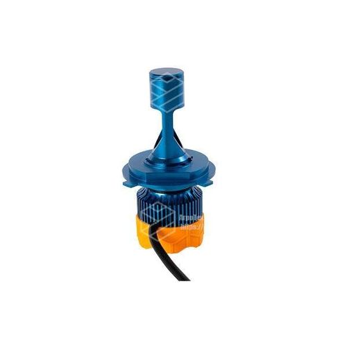 Лампа светодиодная ЛЕД (к-кт 2 шт) 12/24V, 60W, 4800Lm + вентилятор (авиац. алюмин.) blue | VTR