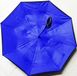 Зонт обратного сложения антизонт ветрозащитный д110см 8сп MHZ WHW17133 Blue