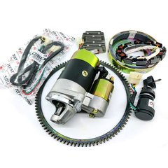 Комплект для переоснащения мотоблока под электростартер 178F электростартер, замок, проводка, магнетто, реле | VTR