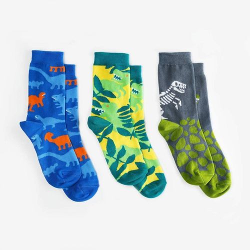 Дитячі шкарпетки Dodo Socks Dino 4-6 років, набір 3 пари