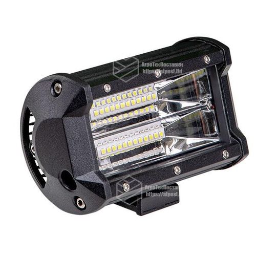 Светодиодная фара LED (ЛЕД) прямоугольная 72W (24 диода) 133 мм | VTR