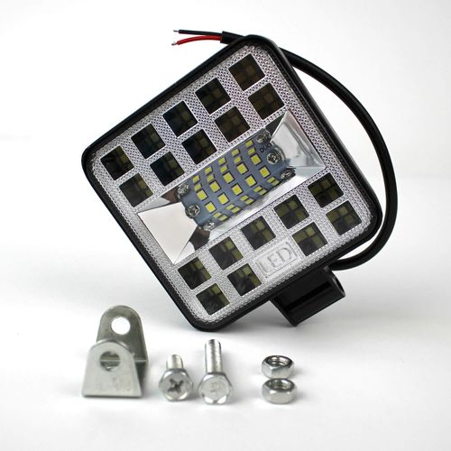 Светодиодная фара LED (ЛЕД) квадратная 87W (29 диодов)  (8.5см х 8.5см х 1.5см) Mini | VTR