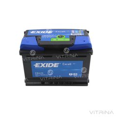 Акумулятор EXIDE EXCELL 62Ah-12v EB621 (242х175х190) | L, EN540 (Європа)