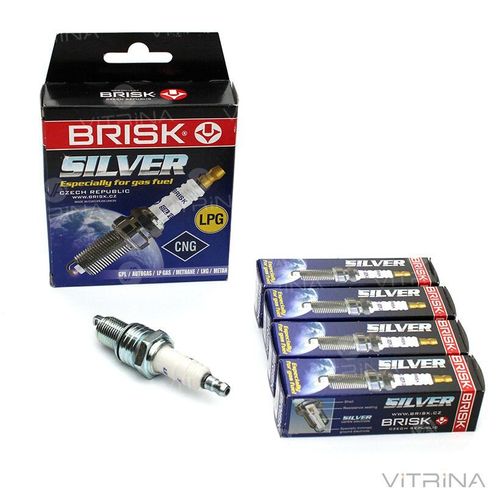 Свічки запалювання Silver ГАЗ 2705, 3102, 3302 Газель | Brisk BR LR17YS.4K