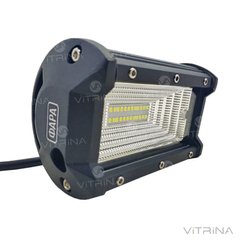 Світлодіодна фара LED (ЛІД) прямокутна 72W (24 діода) 133 мм (широкий промінь) | VTR