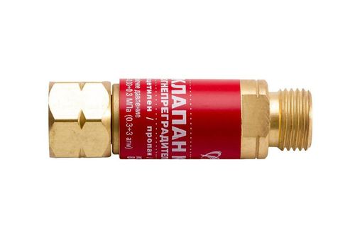 Клапан огнепреградительный Краматорск - КОГ газовый на резак (красный) | VTR (Украина) AP-0040