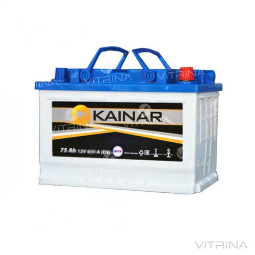 Акумулятор KAINAR 75Ah-12v зі стандартними клемами | L, EN640 (Азія)