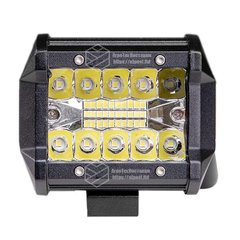 Светодиодная фара LED (ЛЕД) прямоугольная 60W (20 диодов) 98 mm | VTR